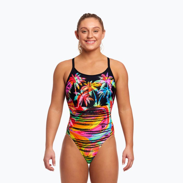 Costum de baie o singură piesă pentru femei Funkita Diamond Back One Piece sunset city 5