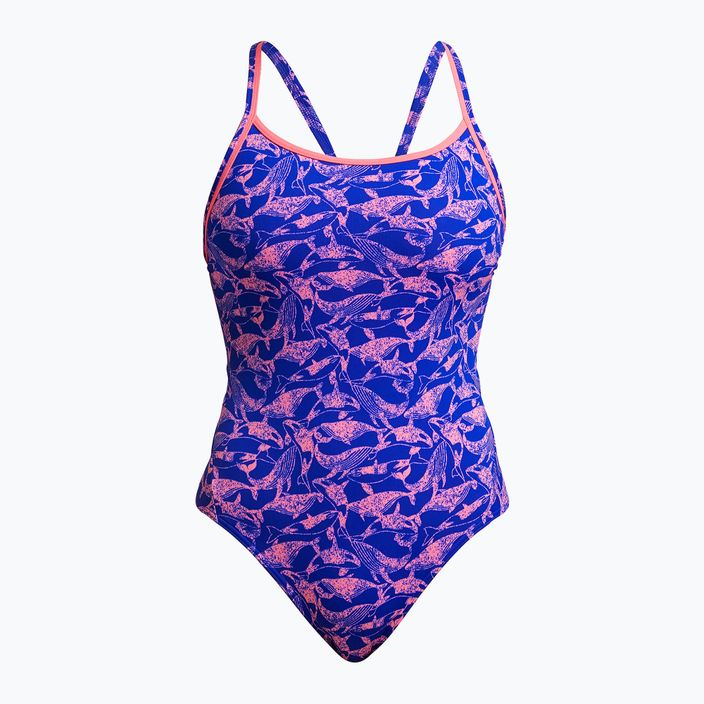 Funkita Diamond Back One Piece pentru femei costum de baie minky pinky