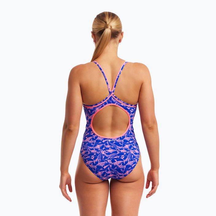 Funkita Diamond Back One Piece pentru femei costum de baie minky pinky 4