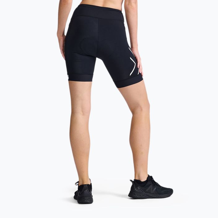 Pantaloni scurți de triatlon pentru femei 2XU Core Tri negru/alb 2