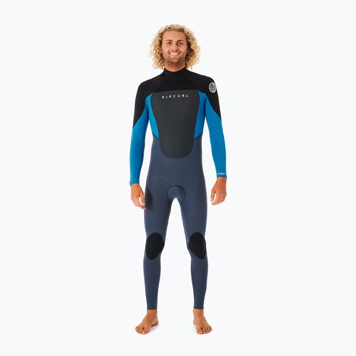 Costum de înot pentru bărbați Rip Curl Omega 5/3 mm GB B/Zip 70 gri-albastru 113MFS