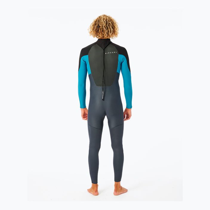 Costum de înot pentru bărbați Rip Curl Omega 5/3 mm GB B/Zip 70 gri-albastru 113MFS 2