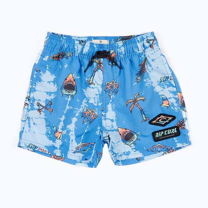 Pantaloni scurți de înot pentru copii Rip Curl Little Savages Volley-Boy 8000 albastru OBOEM9