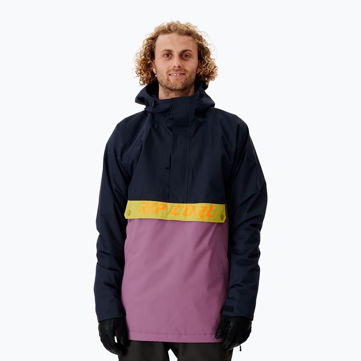 Jachetă de snowboard pentru bărbați Rip Curl Primative albastru marin și violet 000MOU 49
