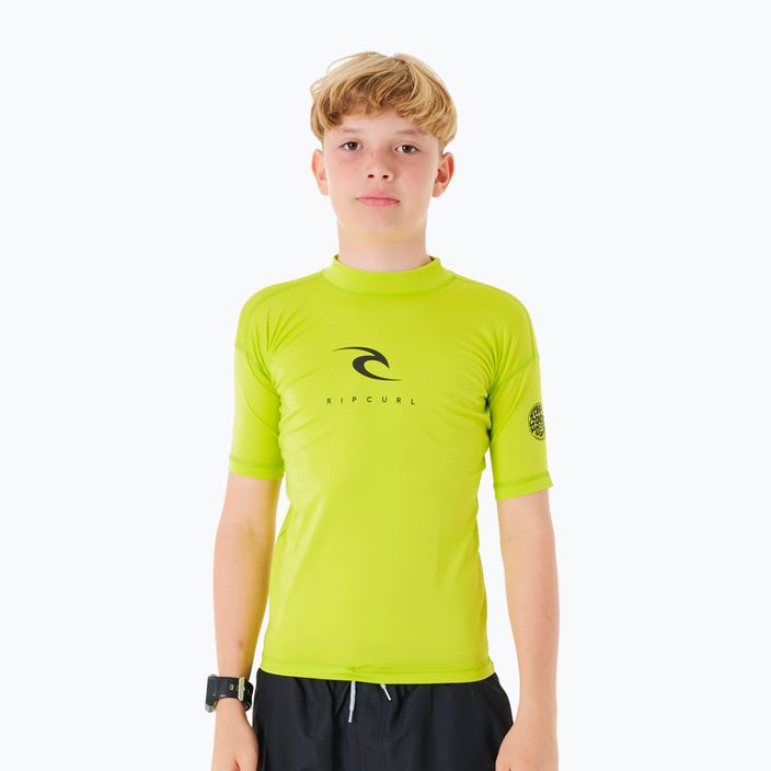 Tricou de înot pentru copii Rip Curl Corps Rash Vest 4078 verde 11NBRV