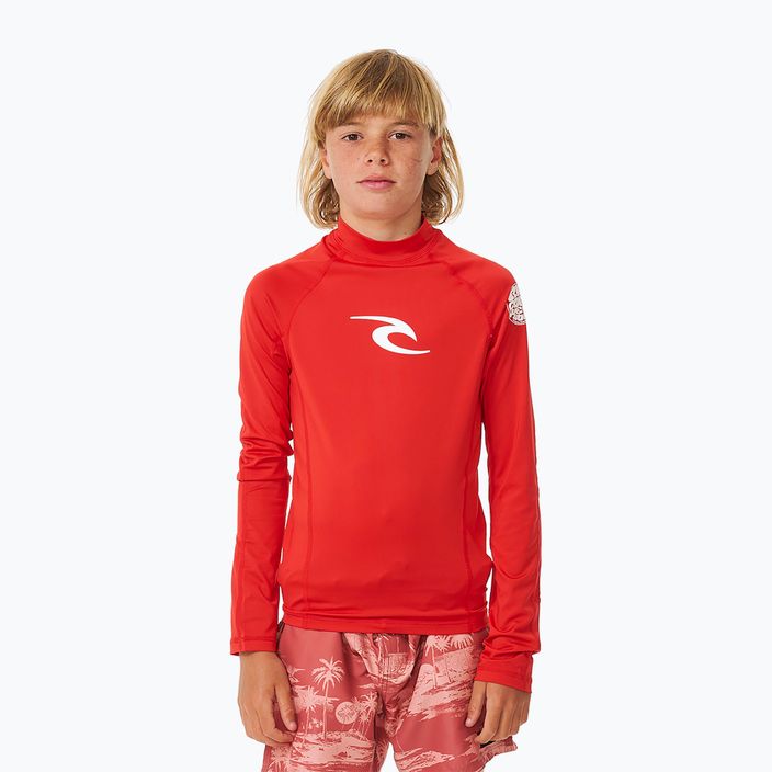 Longsleeve de înot pentru copii  Rip Curl Lycra Brand Wave UPF red 2