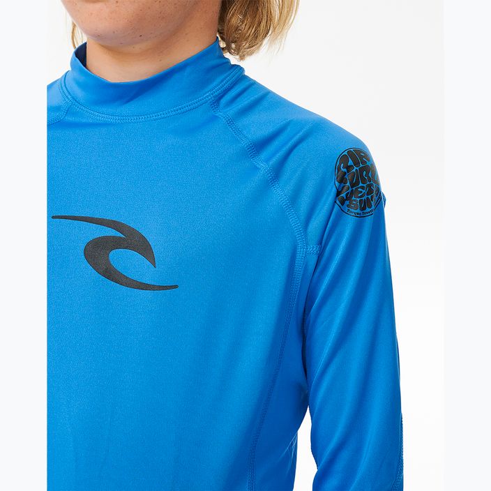 Longsleeve de înot pentru copii Rip Curl Lycra Brand Wave UPF blue gum 5