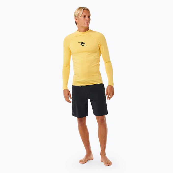 Longsleeve de înot pentru bărbați Rip Curl Waves Upf Perf L/S yellow 2