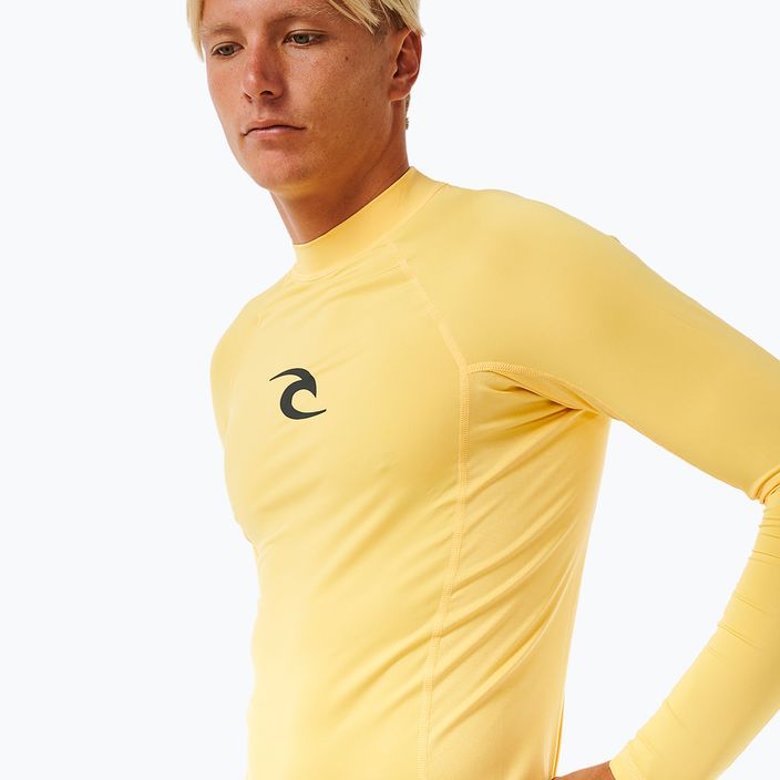 Longsleeve de înot pentru bărbați Rip Curl Waves Upf Perf L/S yellow 5
