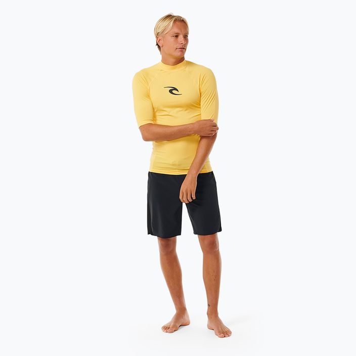 Tricou de înot pentru bărbați Rip Curl Waves Upf Perf S/S yellow 2
