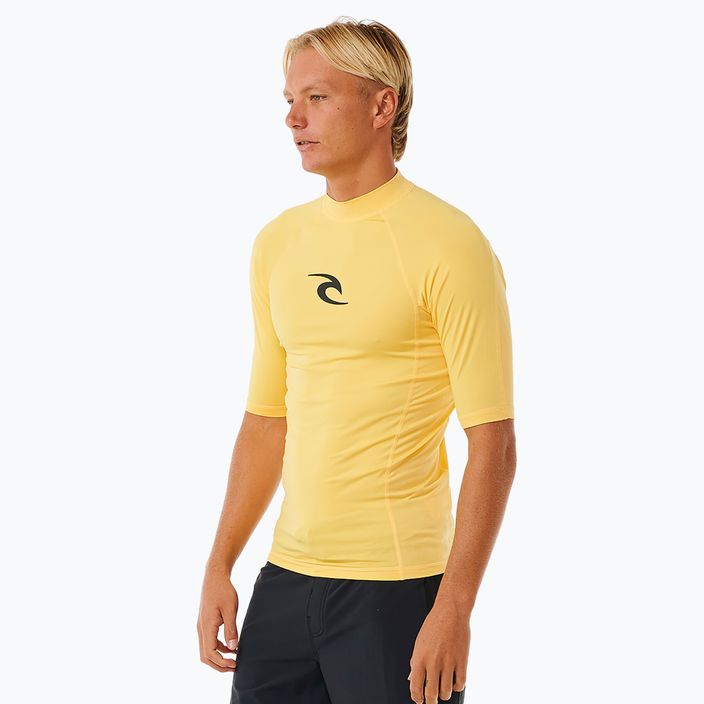 Tricou de înot pentru bărbați Rip Curl Waves Upf Perf S/S yellow 3