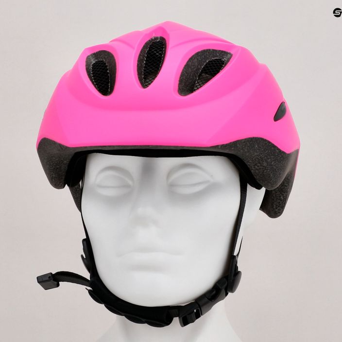 Cască de bicicletă pentru copii Rogelli Start roz/negru 9