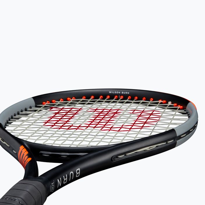 Rachetă de tenis Wilson Burn 100 V4.0 negru și portocaliu WR044710U 11