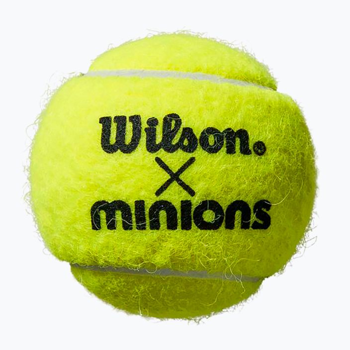 Set de mingi de tenis pentru copii-3 buc. Wilson Minions Tenis galben WR8202401 4