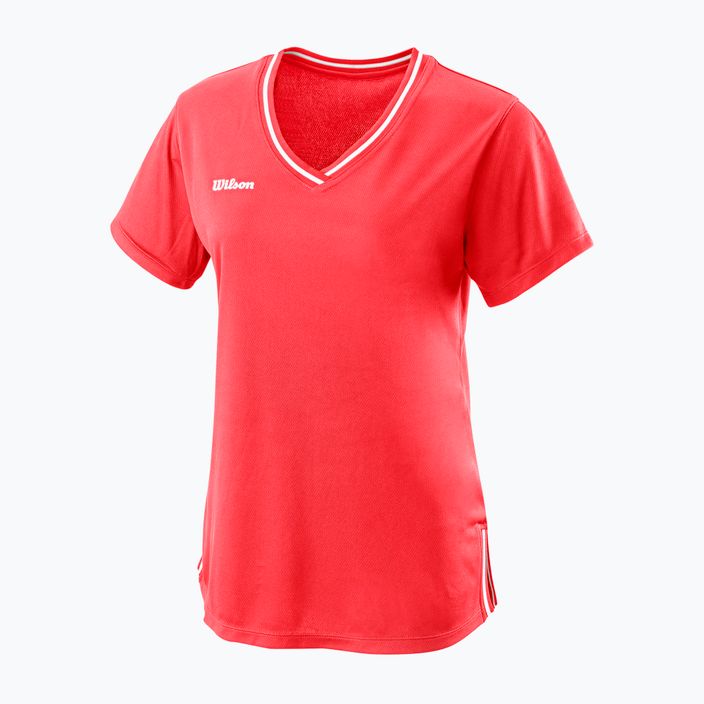 Tricou de tenis pentru femei Wilson Team II V-Neck portocaliu WRA795309