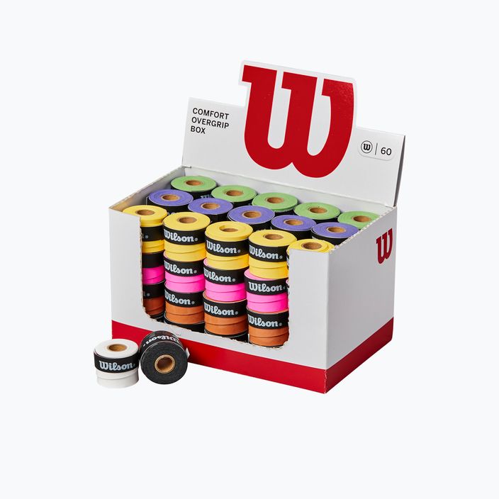 Set de folii pentru rachete de tenis Wilson Overgrip Ultra Box 60 buc culoare WR8410701001