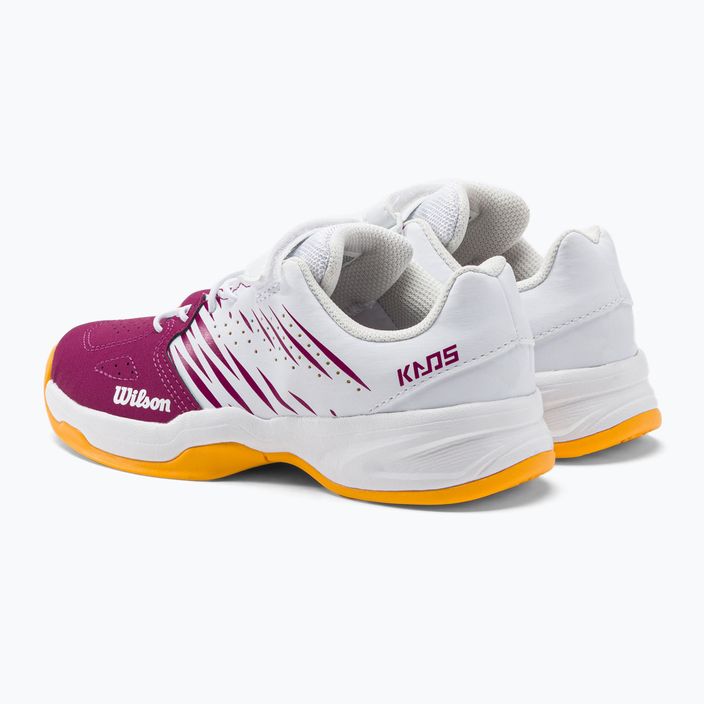 Pantofi de tenis pentru copii Wilson Kaos K 2.0 alb și roz WRS329190 3