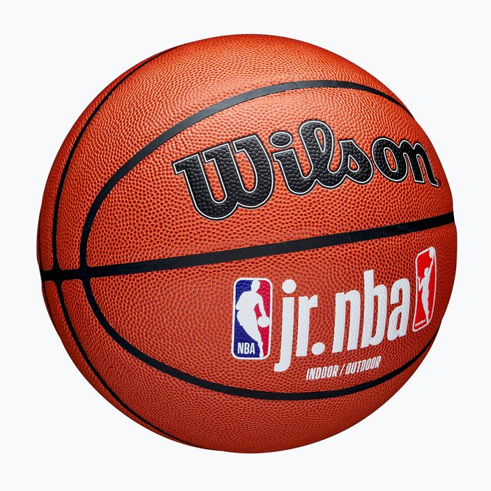 Minge de baschet Wilson NBA JR Fam Logo Indoor Outdoor brown mărime 7 2
