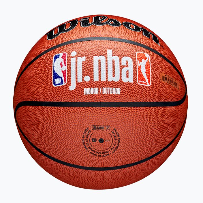 Minge de baschet Wilson NBA JR Fam Logo Indoor Outdoor brown mărime 7 5