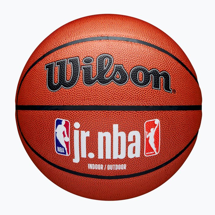 Minge de baschet Wilson NBA JR Fam Logo Indoor Outdoor brown mărime 6