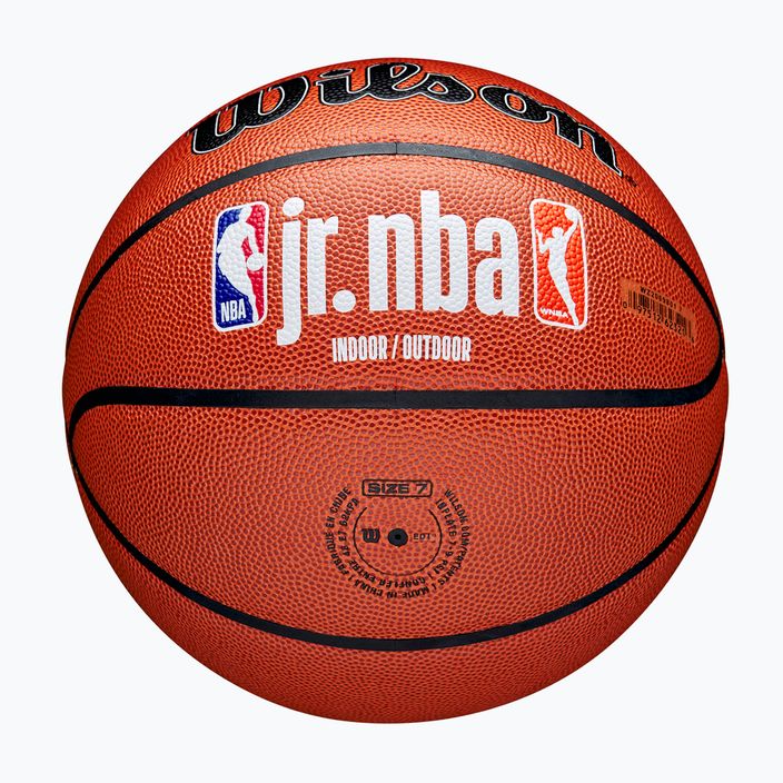 Minge de baschet Wilson NBA JR Fam Logo Indoor Outdoor brown mărime 6 5