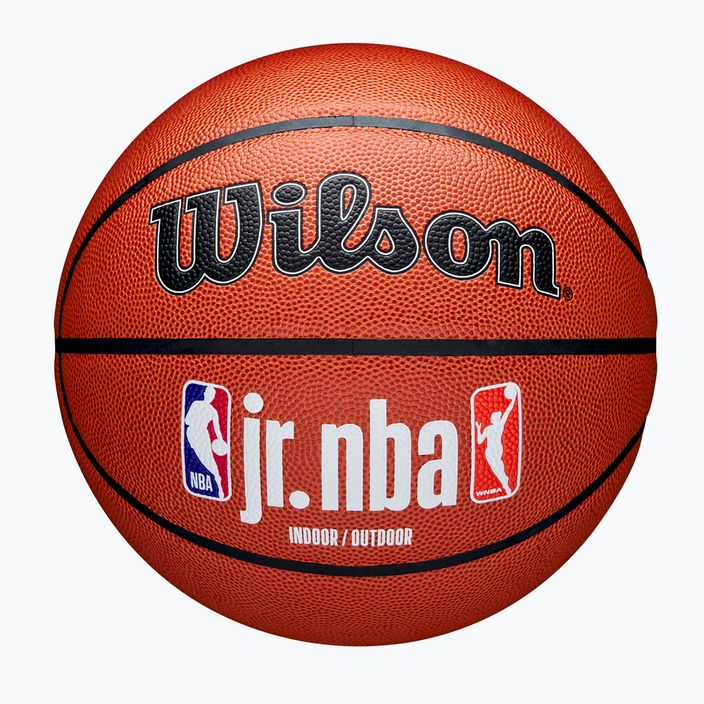 Minge de baschet pentru copii Wilson NBA JR Fam Logo Indoor Outdoor brown mărime 5