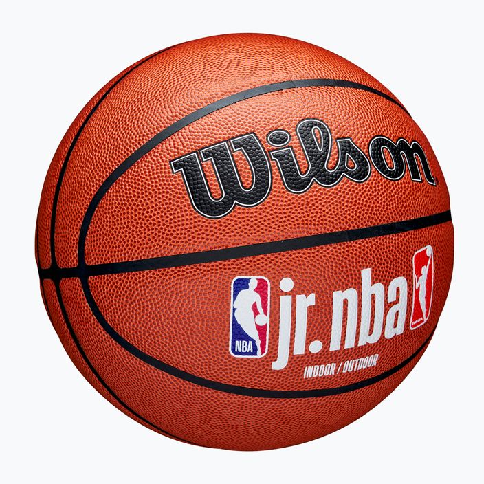 Minge de baschet pentru copii Wilson NBA JR Fam Logo Indoor Outdoor brown mărime 5 2