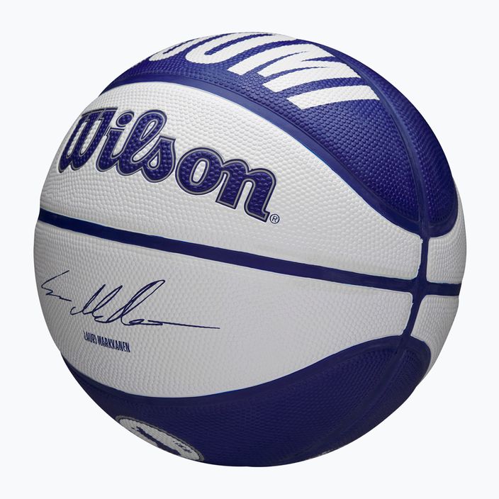 Minge de baschet pentru copii Wilson NBA Player Local Markkanen blue mărime 5 3