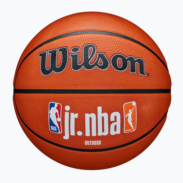 Minge de baschet pentru copii Wilson NBA JR Fam Logo Authentic Outdoor brown mărime 5