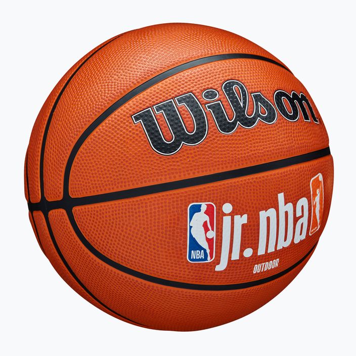 Minge de baschet pentru copii Wilson NBA JR Fam Logo Authentic Outdoor brown mărime 5 2