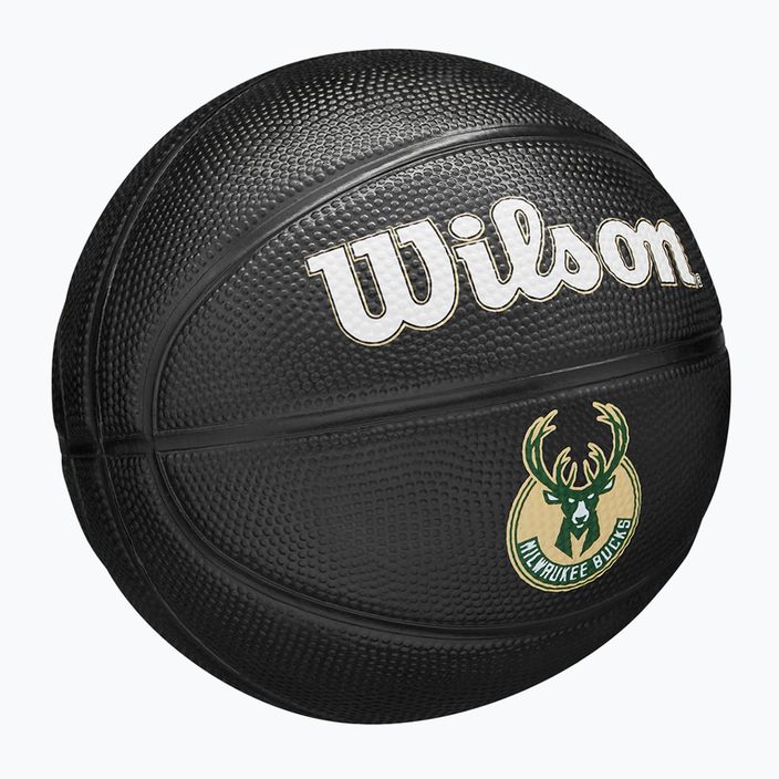 Wilson NBA Team Tribute Mini Milwaukee Bucks baschet WZ4017606XB3 mărimea 3 2