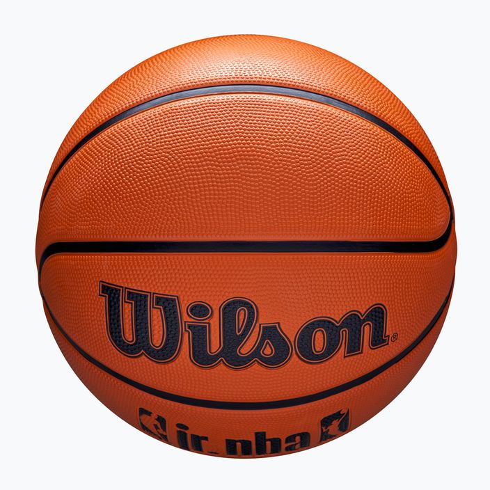 Minge de baschet Wilson NBA JR Drv Fam Logo brown mărime 6 4