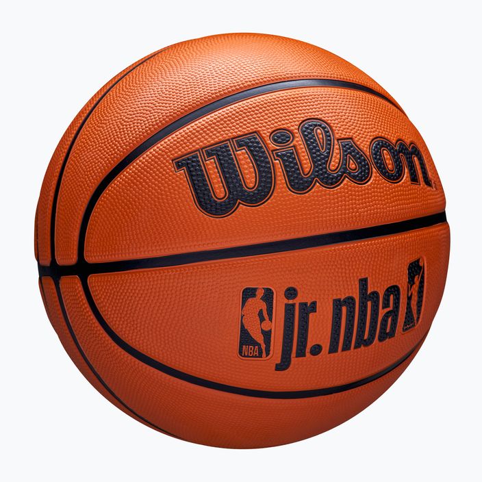 Minge de baschet pentru copii Wilson NBA JR Drv Fam Logo brown mărime 4 2