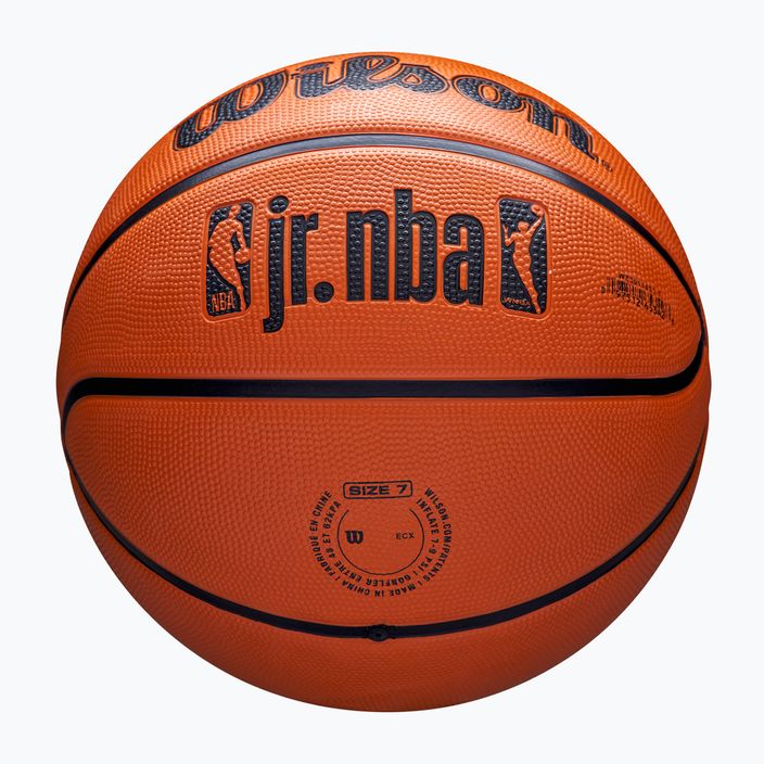 Minge de baschet pentru copii Wilson NBA JR Drv Fam Logo brown mărime 4 5