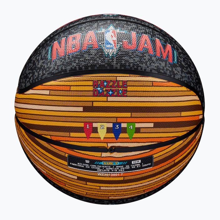 Minge de baschet Wilson NBA Jam Outdoor black/gold mărime 7 5