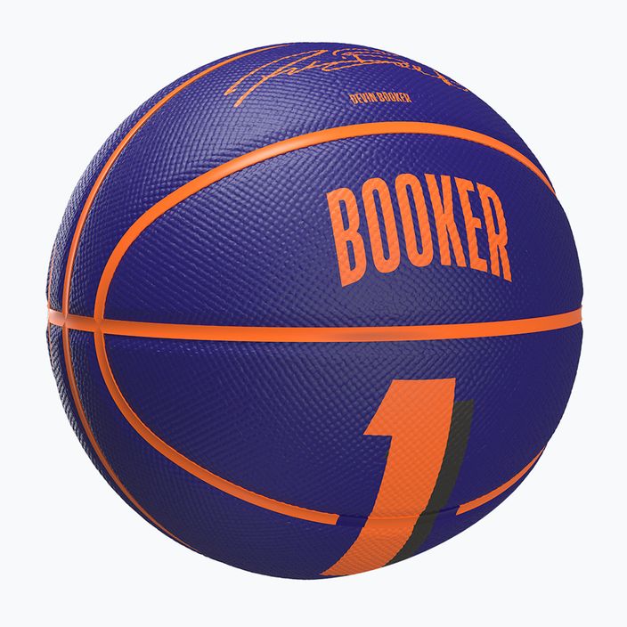 Minge de baschet pentru copii Wilson NBA Player Icon Mini Booker navy mărime 3 2