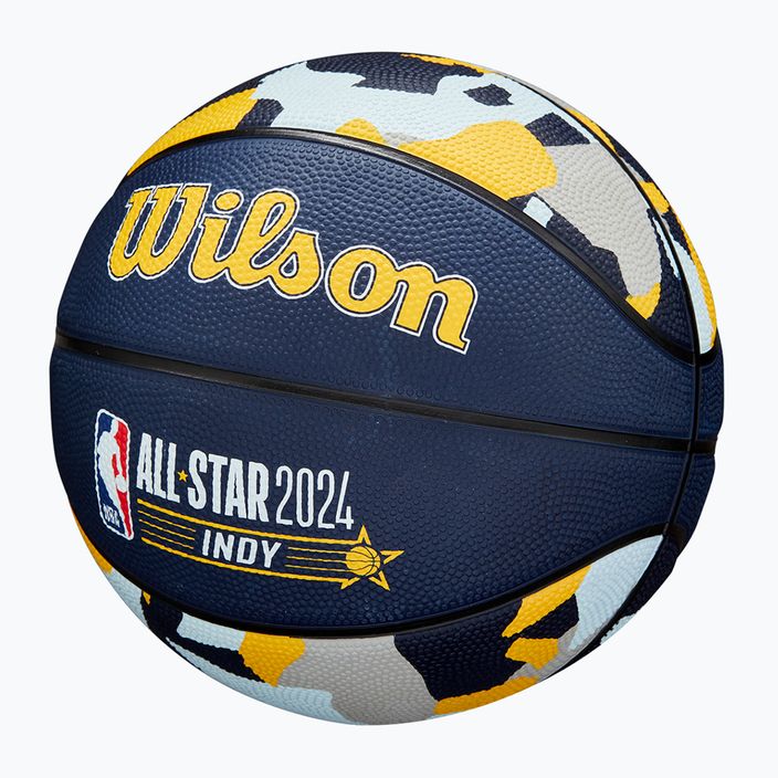 Minge de baschet pentru copii Wilson 2024 NBA All Star Mini + pudełko brown mărime 3 3