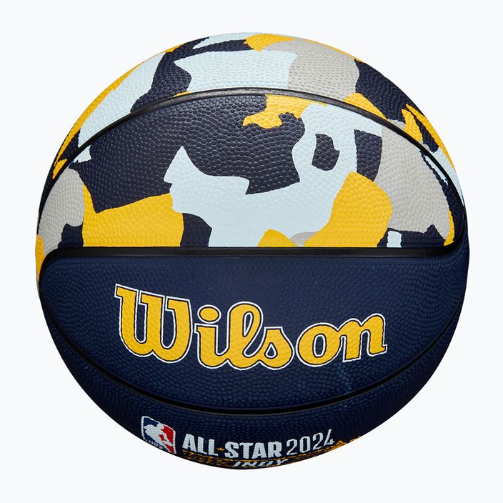 Minge de baschet pentru copii Wilson 2024 NBA All Star Mini + pudełko brown mărime 3 4