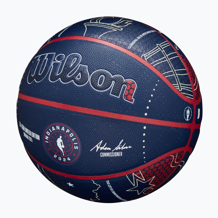 Minge de baschet Wilson 2024 NBA All Star Collector + pudełko brown mărime 7 3