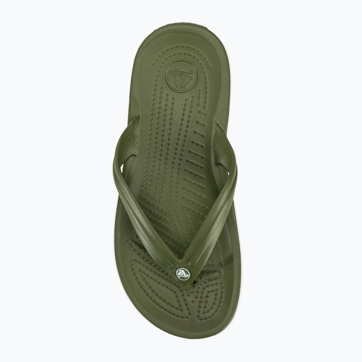 Papuci Crocs Crocband Flip army green/white 6