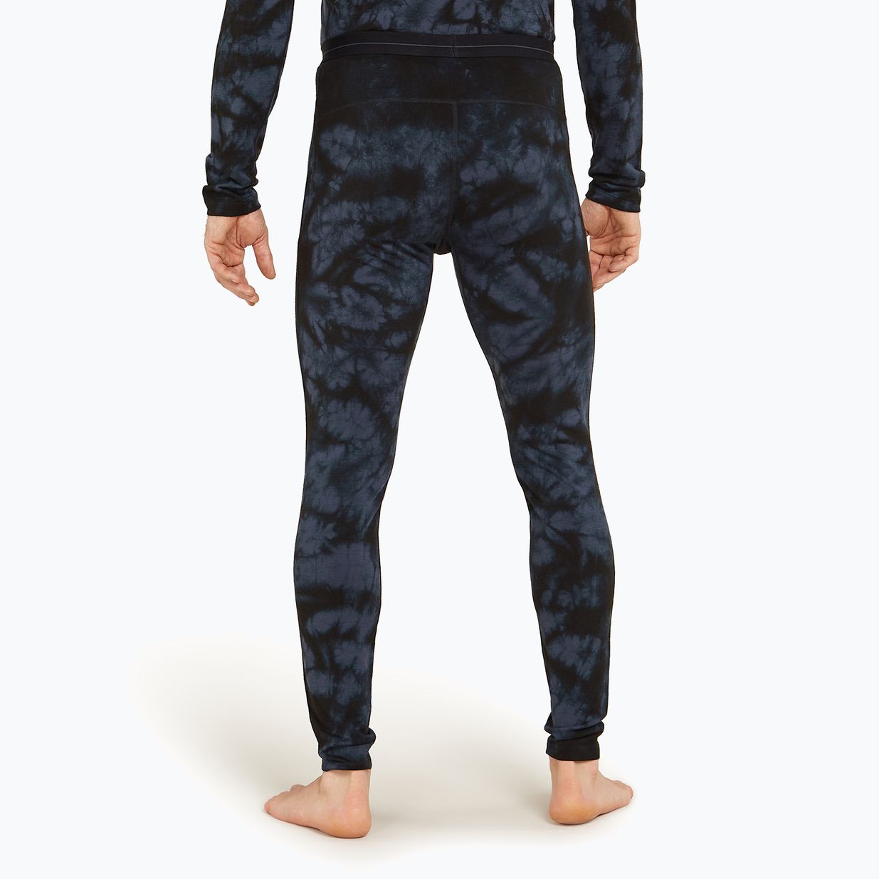 Pantaloni termoactivi pentru bărbați icebreaker Merino 200 Oasis Leggings Cloud Dye graphite/black 3