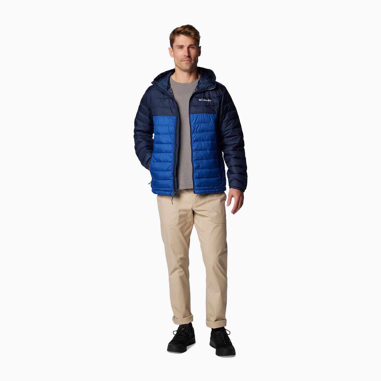 Geacă pentru bărbați Columbia Powder Lite II Hooded mountain blue/ collegiate navy 5