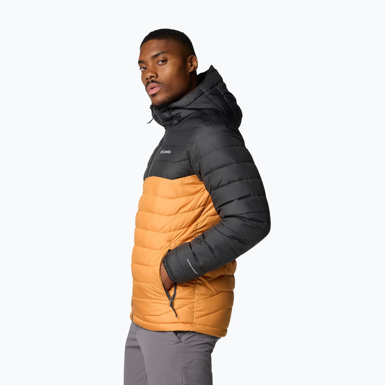 Geacă pentru bărbați Columbia Powder Lite II Hooded sunstone/ shark 4