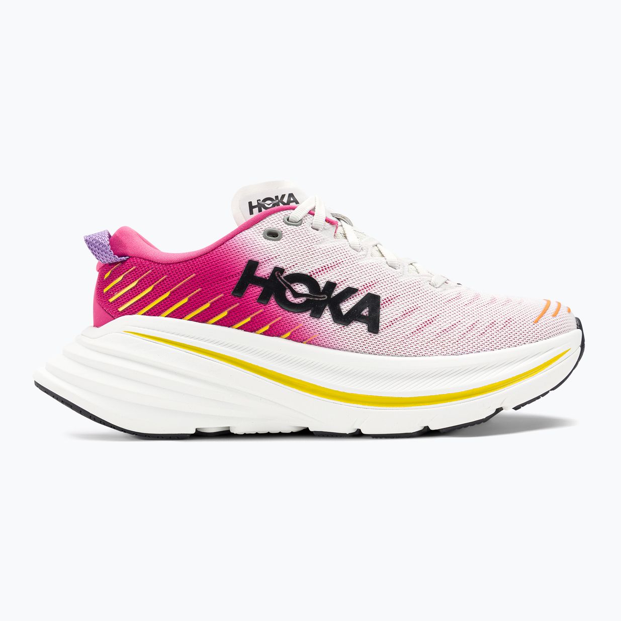 Pantofi de alergare pentru femei HOKA Bondi X blanc de blanc/pink yarrow roz 2