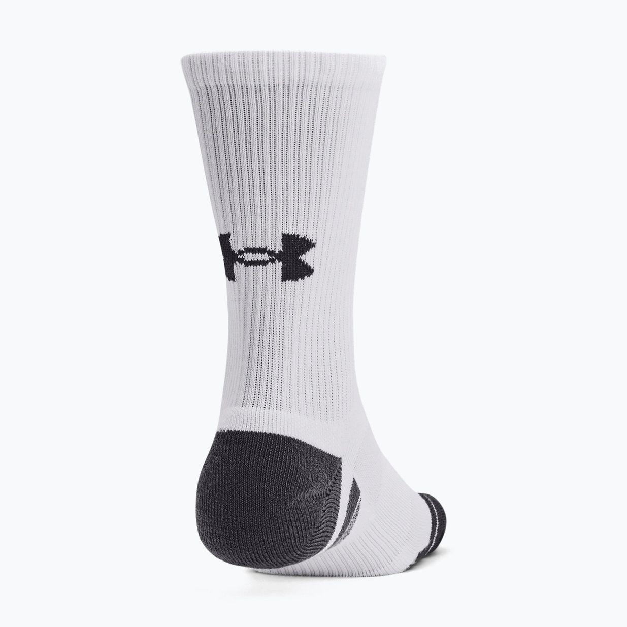 Under Armour Performance Tech 3pk șosete de echipaj alb/alb/jet gri 9