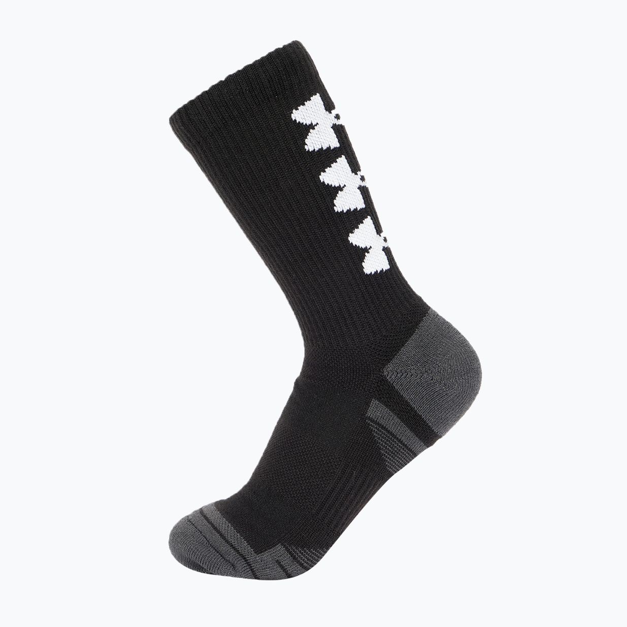 Șosete de antrenament Under Armour Perf Tech Nov Crew 3P black/black/white 5