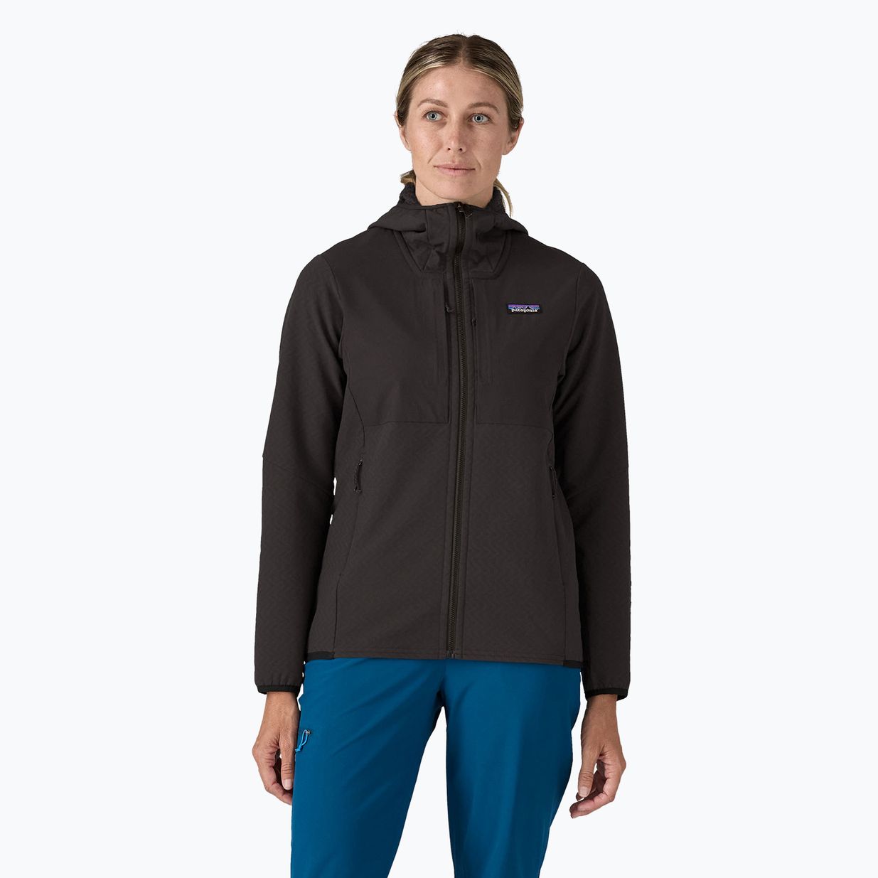 Geacă softshell pentru femei Patagonia R2 CrossStrata Hoody black