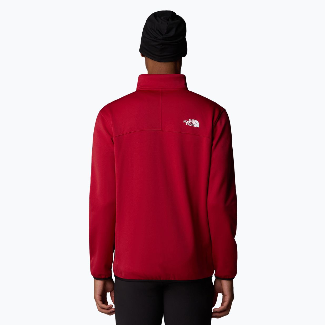 Hanorac pentru bărbați The North Face Crest FZ garnet red/black 3