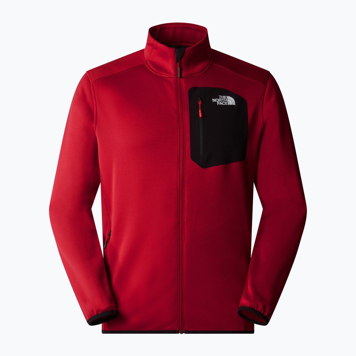 Hanorac pentru bărbați The North Face Crest FZ garnet red/black 5