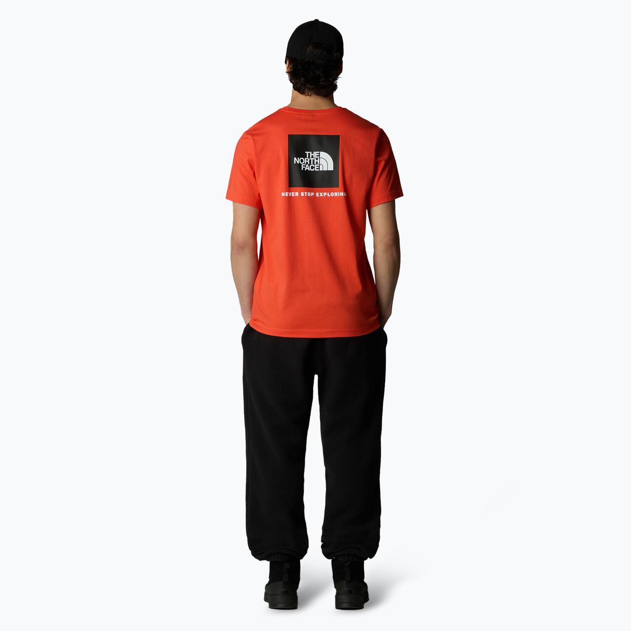 Tricou pentru bărbați The North Face Box Nse crimson orange/black 2